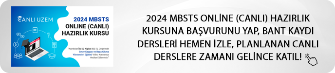 2024 MBSTS Online (Canlı) Hazırlık Kursu