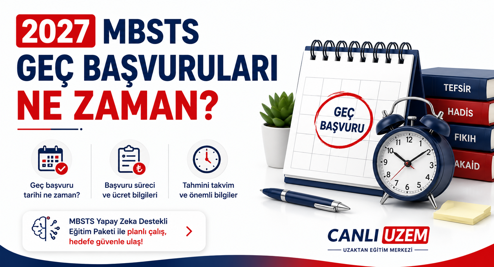 2027 MBSTS Geç Başvuruları Ne Zaman?