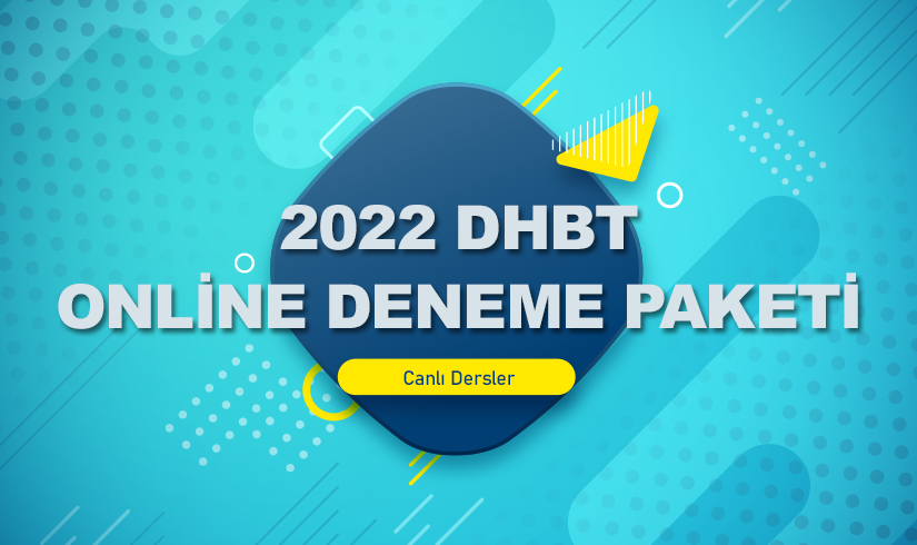2022 DHBT 15'li Online Deneme Sınavı Paketi