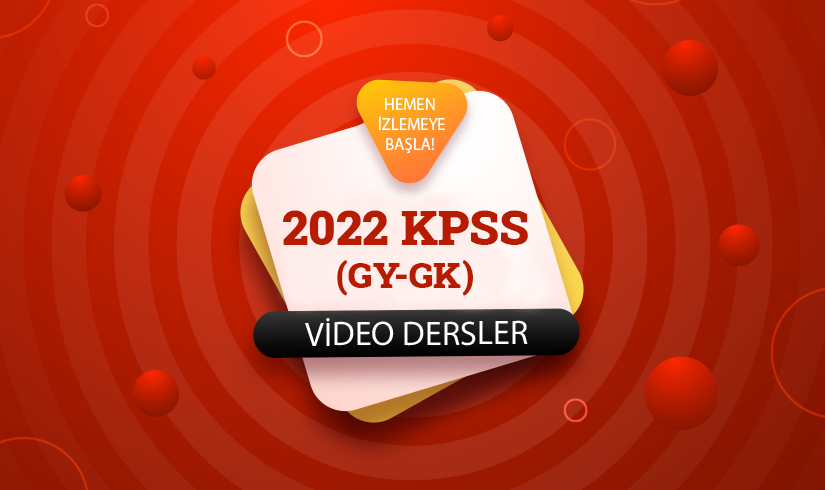 2022 KPSS Genel Yetenek - Genel Kültür Video (Bant Kaydı) Kurs