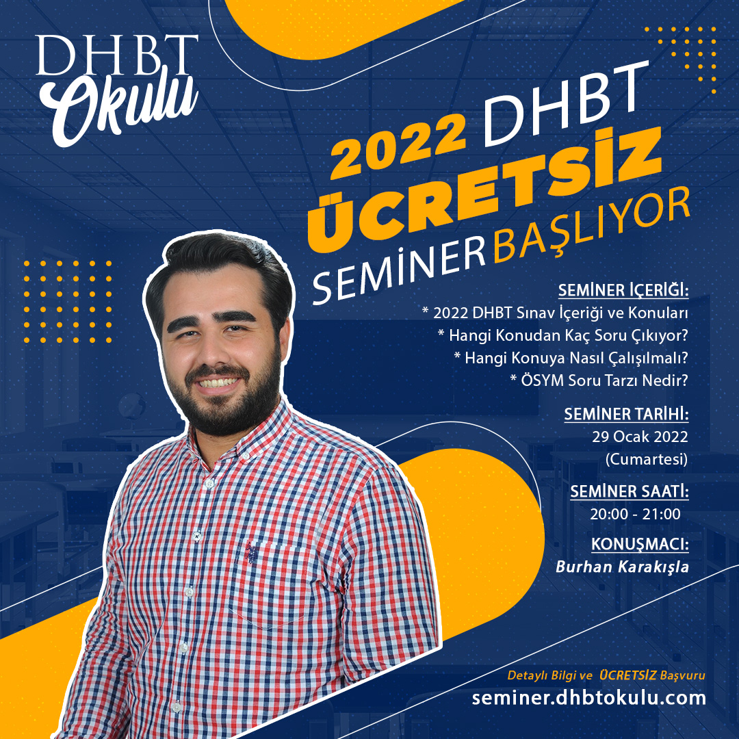 Burhan Karakışla Hocamızla 2022 DHBT Hazırlık Semineri