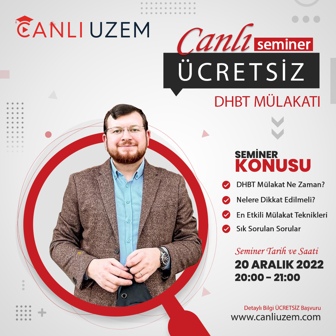 Ömer Faruk Altun İle 2022 DHBT Mülakat Semineri