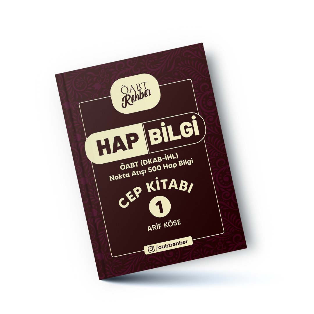 ÖABT Rehber DKAB-İHL Hap Bilgiler Cep Kitabı 1